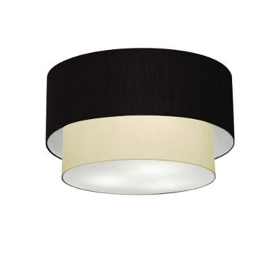 Plafon Para Banheiro Cilíndrico Sb-3045 Cúpula Cor Preto Bege