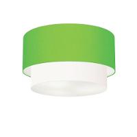 Plafon Para Banheiro Cilíndrico Sb-3045 Cúpula Cor Verde Limão Branco - 1