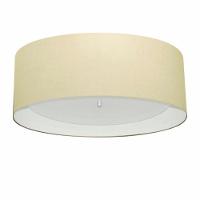 Plafon Para Quarto Cilíndrico Sq-3008 Cúpula Cor Algodão Crú Branco - 1