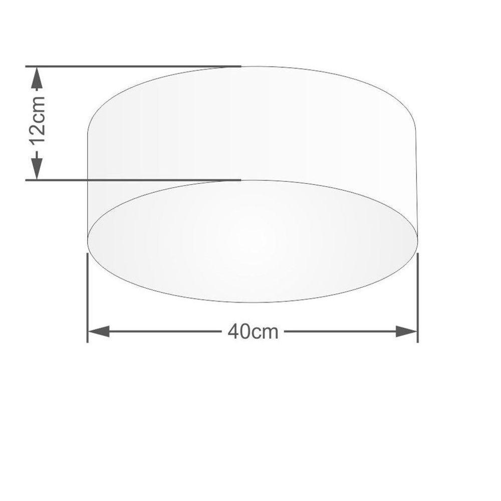 Plafon Para Quarto Cilíndrico Sq-3005 Cúpula Cor Branco - 2