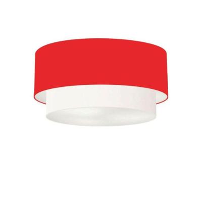 Plafon Para Banheiro Cilíndrico Sb-3017 Cúpula Cor Vermelho Branco