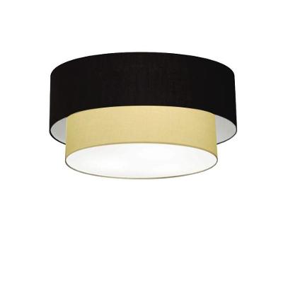 Plafon Para Banheiro Cilíndrico Sb-3017 Cúpula Cor Preto Bege