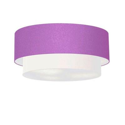 Plafon Para Banheiro Cilíndrico Sb-3024 Cúpula Cor Lilás Branco