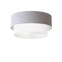 Plafon Para Banheiro Cilíndrico Sb-3017 Cúpula Cor Rústico Cinza Branco - 1