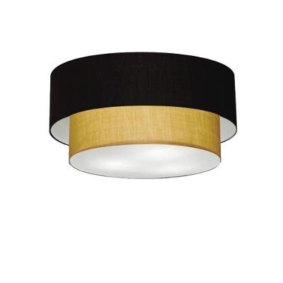 Plafon Para Banheiro Cilíndrico Sb-3017 Cúpula Cor Preto Palha