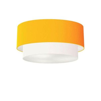 Plafon Para Banheiro Cilíndrico Sb-3017 Cúpula Cor Laranja Branco