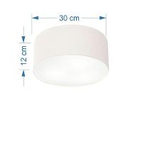 Plafon Para Quarto Cilíndrico Sq-3010 Cúpula Cor Branco - 2