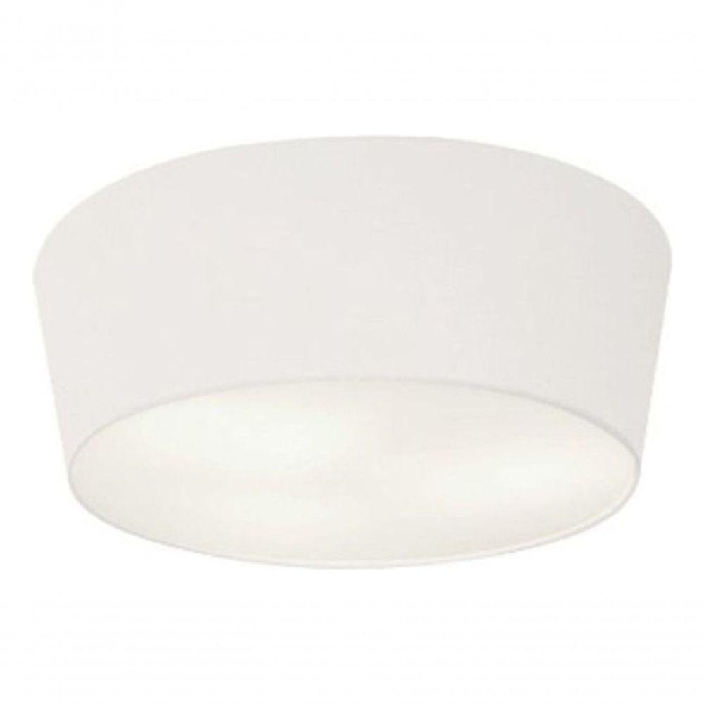 Plafon Cone Md-3003 Cúpula Em Tecido 12/40x35cm Branco - Bivolt - 3