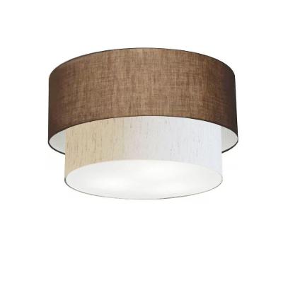 Plafon Para Banheiro Cilíndrico Sb-3045 Cúpula Cor Café Linho Bege
