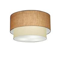 Plafon Para Banheiro Cilíndrico Sb-3045 Cúpula Cor Palha Bege - 1