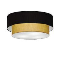 Plafon De Sobrepor Cilíndrico Sp-3065 Cúpula Cor Preto Palha - 1