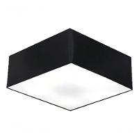 Plafon Quadrado Md-3001 Cúpula Em Tecido 12/35x35cm Preto - Bivolt - 3