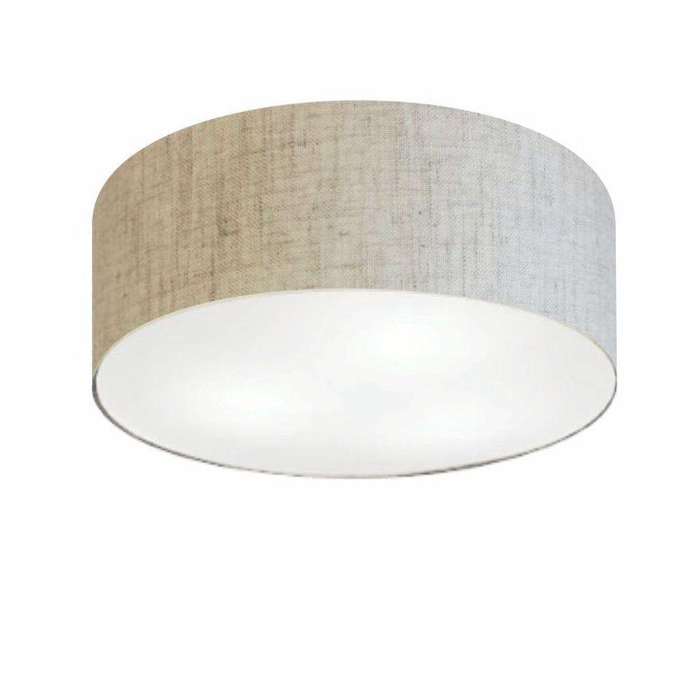 Plafon Para Sala Cilíndrico Sl-3014 Cúpula Cor Rústico Bege - 1