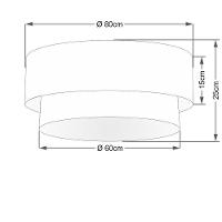 Plafon Para Sala Cilíndrico Sl-3021 Cúpula Cor Rústico Cinza - 2