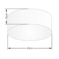 Plafon Para Sala Cilíndrico Sl-3047 Cúpula Cor Palha - 2