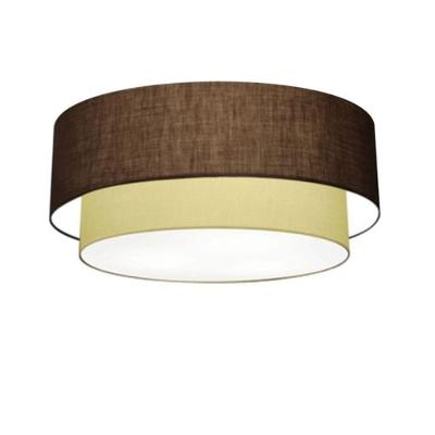 Plafon Para Quarto Cilíndrico Sq-3064 Cúpula Cor Café Bege