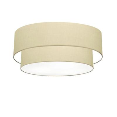Plafon Para Quarto Cilíndrico Sq-3065 Cúpula Cor Algodão Crú
