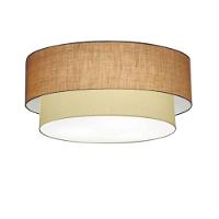 Plafon Para Quarto Cilíndrico Sq-3065 Cúpula Cor Palha Bege - 1