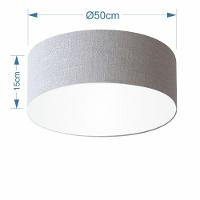 Plafon Para Sala Cilíndrico Sl-3014 Cúpula Cor Rústico Cinza - 2