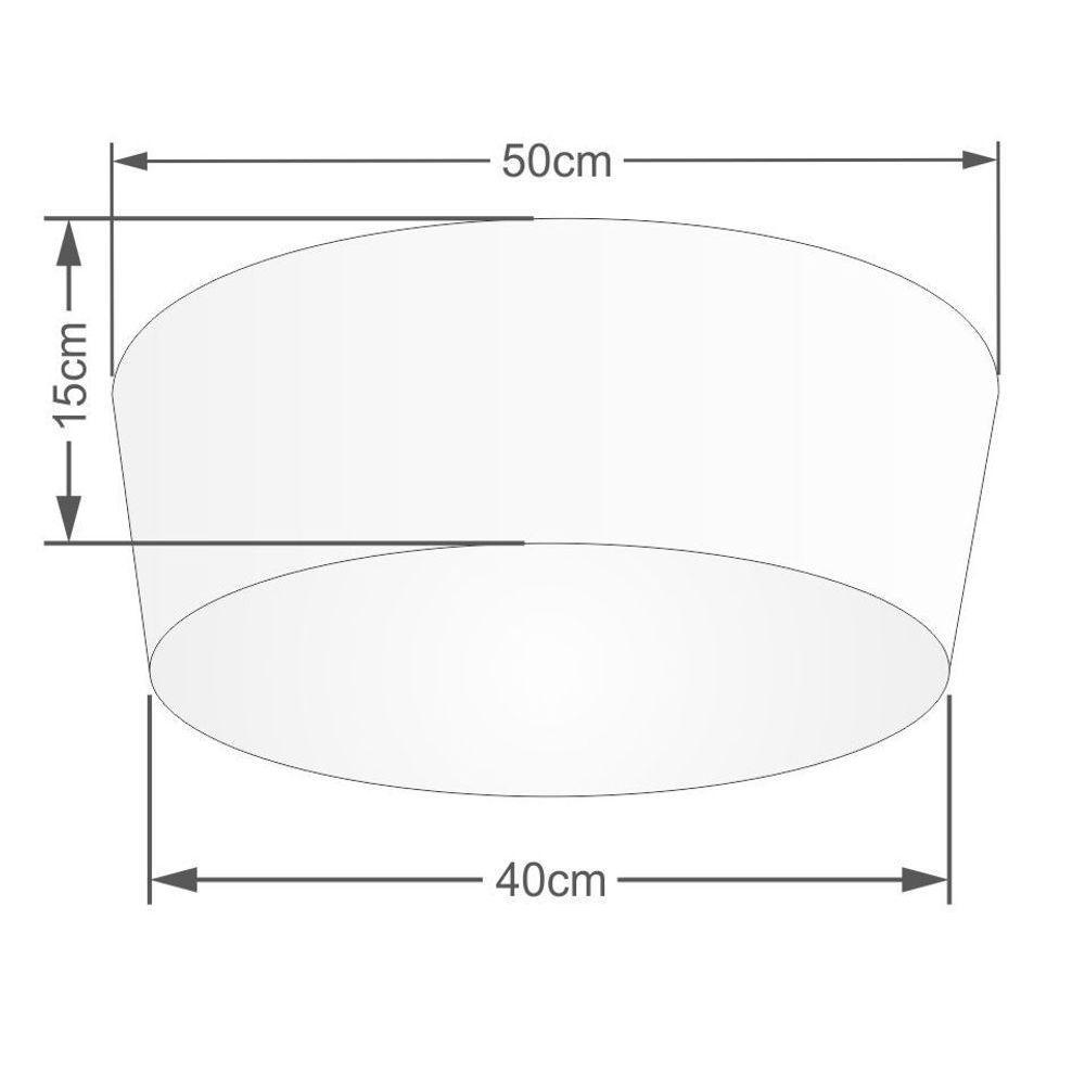 Plafon Para Varanda Gourmet Cone Sv-3004 Cúpula Cor Linho Bege - 2
