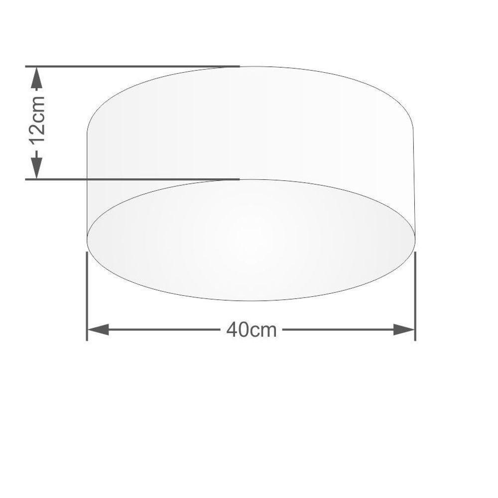 Plafon Para Sala De Tv Cilíndrico Tv-3005 Cúpula Cor Palha - 2