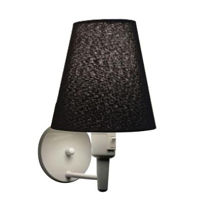 Plafon Quadrado Vivare Md-3001 Cúpula Em Tecido 12/35x35cm - Bivolt Branco-preto 110v/220v