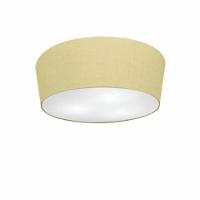 Plafon Cone Vivare Md-3003 Cúpula Em Tecido 12/40x35cm - Bivolt Algodão-crú 127/220v - 1