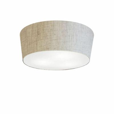 Plafon Cone Vivare Md-3003 Cúpula Em Tecido 12/40x35cm - Bivolt Rustico-bege 127/220v
