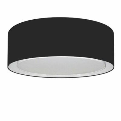 Plafon Cilíndrico Duplo Vivare Md-3038 Cúpula Em Tecido 80x30cm - Bivolt Preto 127/220v