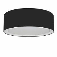 Plafon Cilíndrico Duplo Vivare Md-3038 Cúpula Em Tecido 80x30cm - Bivolt Preto 127/220v - 1