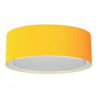 Plafon Cilíndrico Duplo Vivare Md-3038 Cúpula Em Tecido 80x30cm - Bivolt Laranja 127/220v - 3