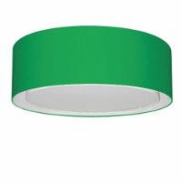 Plafon Cilíndrico Duplo Vivare Md-3037 Cúpula Em Tecido 60x25cm - Bivolt Verde-folha 127/220v - 3