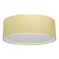 Plafon Cilíndrico Duplo Vivare Md-3038 Cúpula Em Tecido 80x30cm - Bivolt Algodão-crú 127/220v - 3