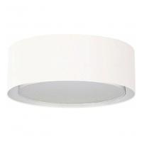 Plafon Cilíndrico Duplo Vivare Md-3037 Cúpula Em Tecido 60x25cm - Bivolt Branco 127/220v - 2
