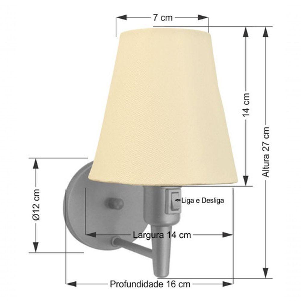 Plafon Quadrado Vivare Md-3052 Cúpula Em Tecido 15/60x60cm - Bivolt Rustico-bege 127/220v - 4