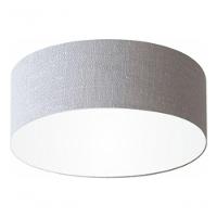 Plafon Cilíndrico Vivare Md-3046 Cúpula Em Tecido 35x12cm - Bivolt Rustico-cinza 127/220v - 6