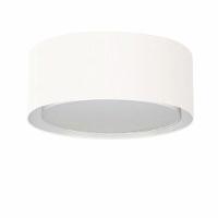 Plafon Cilíndrico Duplo Vivare Md-3036 Cúpula Em Tecido 50x25cm - Bivolt Branco 127/220v - 1