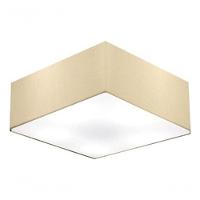 Plafon Quadrado Vivare Md-3050 Cúpula Em Tecido 12/40x40cm - Bivolt Algodão-crú 127/220v - 3
