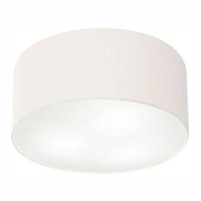 Plafon Cilíndrico Vivare Md-3055 Cúpula Em Tecido 80x21cm - Bivolt Branco 127/220v