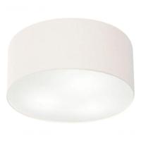 Plafon Cilíndrico Vivare Md-3055 Cúpula Em Tecido 80x21cm - Bivolt Branco 127/220v - 3