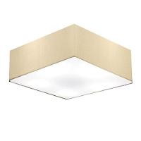 Plafon Quadrado Vivare Md-3052 Cúpula Em Tecido 15/60x60cm - Bivolt Algodão-crú 127/220v - 1