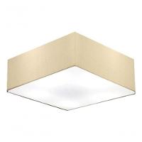 Plafon Quadrado Vivare Md-3052 Cúpula Em Tecido 15/60x60cm - Bivolt Algodão-crú 127/220v - 3