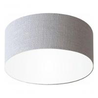 Plafon Cilíndrico Vivare Md-3058 Cúpula Em Tecido 55x25cm - Bivolt Rustico-cinza 127/220v - 3