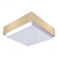 Plafon Quadrado Vivare Md-3090 Cúpula Em Tecido 45x45cm - Bivolt Algodão-crú 127/220v - 3