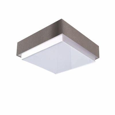 Plafon Quadrado Vivare Md-3090 Cúpula Em Tecido 45x45cm - Bivolt Cinza-escuro 127/220v