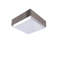 Plafon Quadrado Vivare Md-3089 Cúpula Em Tecido 40x40cm - Bivolt Cinza-escuro 127/220v - 1