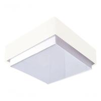 Plafon Quadrado Vivare Md-3089 Cúpula Em Tecido 40x40cm - Bivolt Branco 127/220v - 3