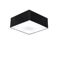 Plafon Quadrado Vivare Md-3050 Cúpula Em Tecido 12/40x40cm - Bivolt Preto 127/220v - 1