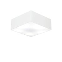 Plafon Quadrado Vivare Md-3050 Cúpula Em Tecido 12/40x40cm - Bivolt Branco 127/220v - 1