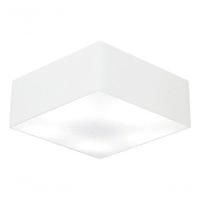 Plafon Quadrado Vivare Md-3050 Cúpula Em Tecido 12/40x40cm - Bivolt Branco 127/220v - 4